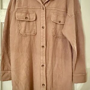 Anthropologie Corduroy Shacket